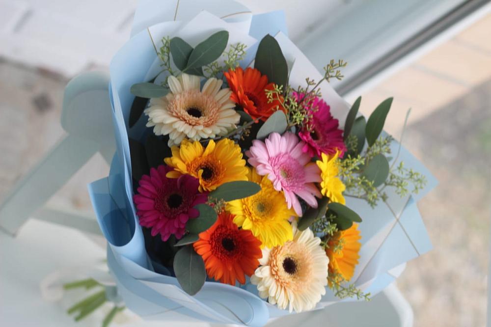 Букет цветов из: Герберы в Ясенской