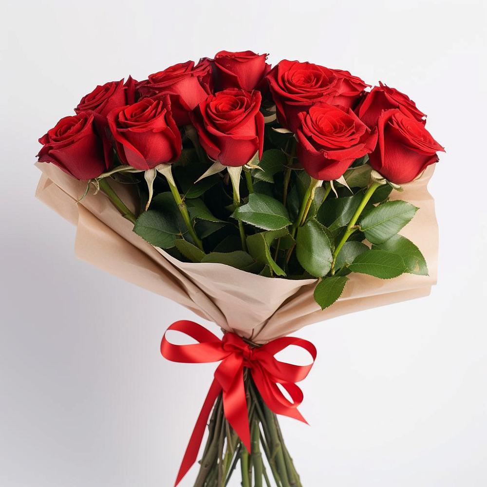 Букет 11 Красных роз Эдлесс Лав в Ясенской