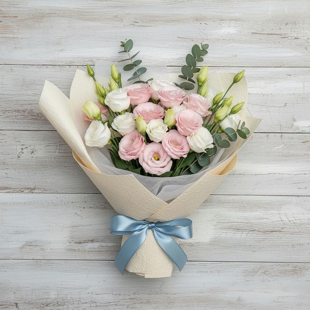 Букет цветов из: Лизиантусы в Ясенской